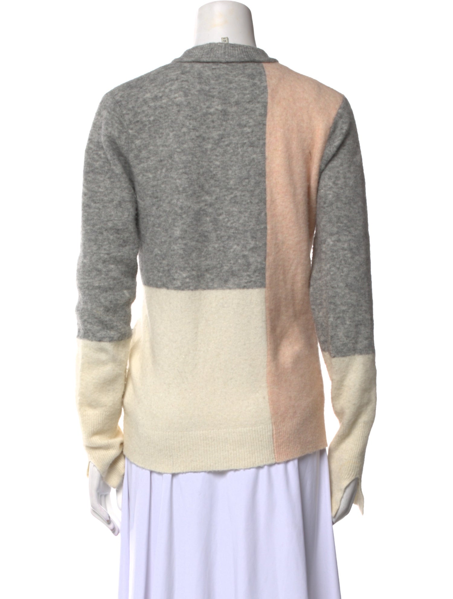 3.1 Phillip Lim Colorblock Pattern Turtleneck Sweater